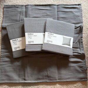 GURLI Gray Pillow Covers Set - 4